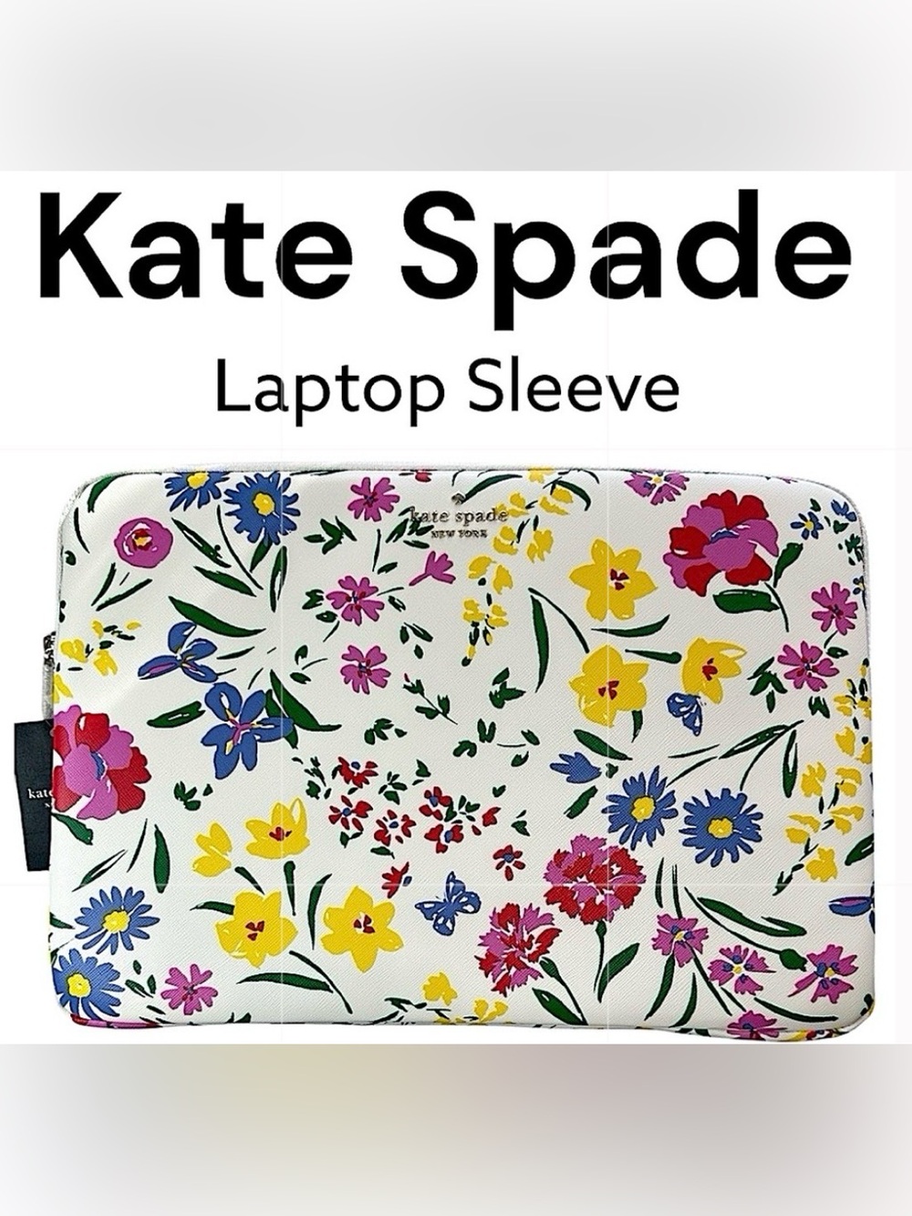 Kate Spade💐 NWT Floral Laptop Sleeve with Flowers